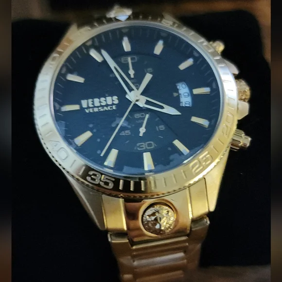 Versus Versace Men's 14k Gold Wrist Watch